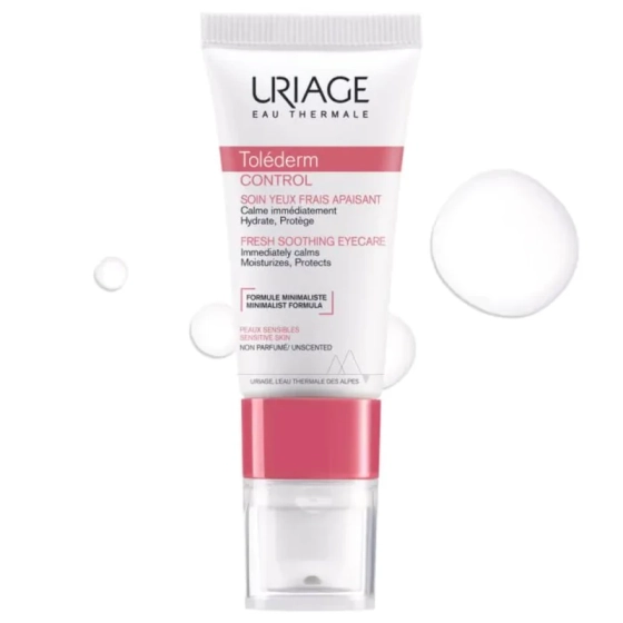 Uriage tolederm control успокояваща околоочна грижа 15мл