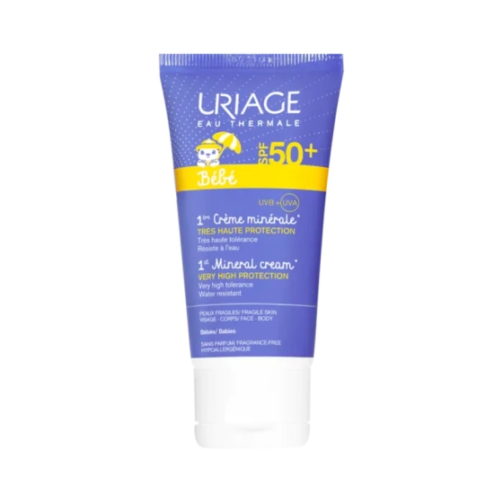 Uriage 1er слънцезащитен минерален крем за бебета и деца spf50 50мл