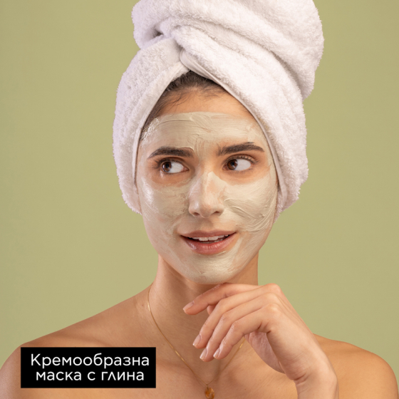 Apivita express beauty дълбоко почистваща маска за лице със зелена глина 8мл х 12 броя