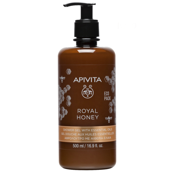 Apivita royal honey хидратиращ и релаксиращ душ гел с мед и етерични масла 500ml