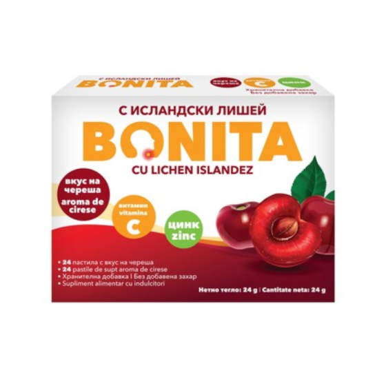 Bonita с исландски лишей и череша 24 пастили
