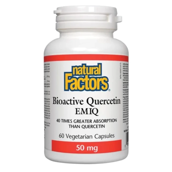 Кверцетин EMIQ капсули за антиоксидантна защита 50мг х60 Natural Factors