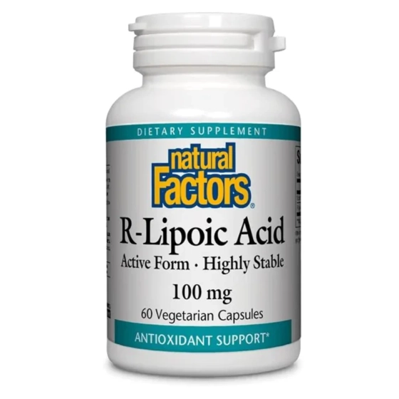 Алфа-липоева киселина капсули за антиоксидантна защита  100мг х 60 Natural Factors