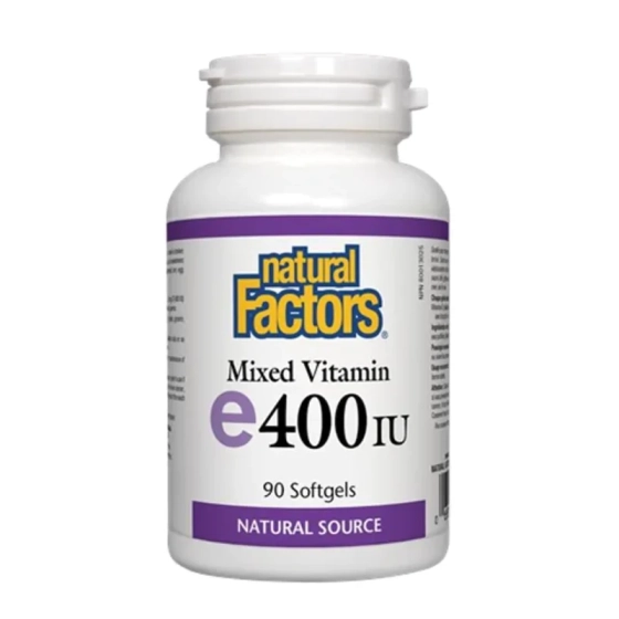 Витамин E капсули мощен антиоксидант  268мг/400IU х90 Natural Factors