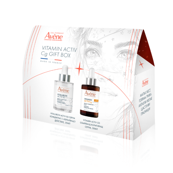 Комплект Avene HAB3 Серум концентрат за лице 30мл + VACg Озаряващ коригиращ серум 30мл