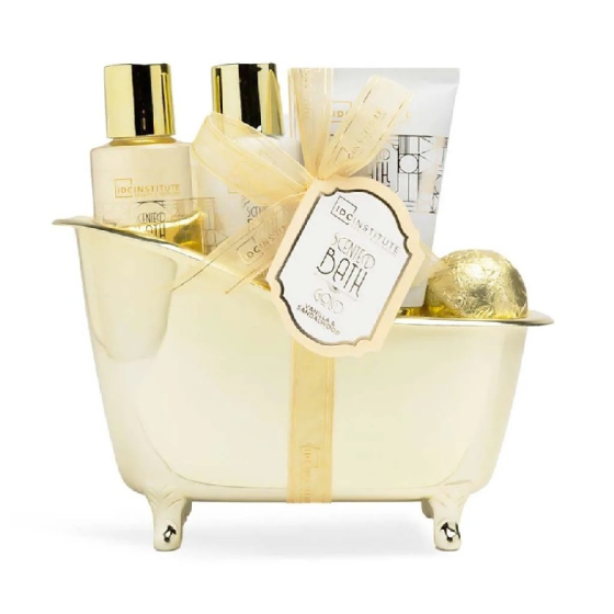 IDC Institute Подаръчен комплект 42255 Scented Bath Gold 4 части