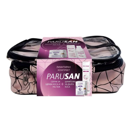 Комплект Парусан Шампоан дълга коса 200мл + Серум 2х50мл + несесер