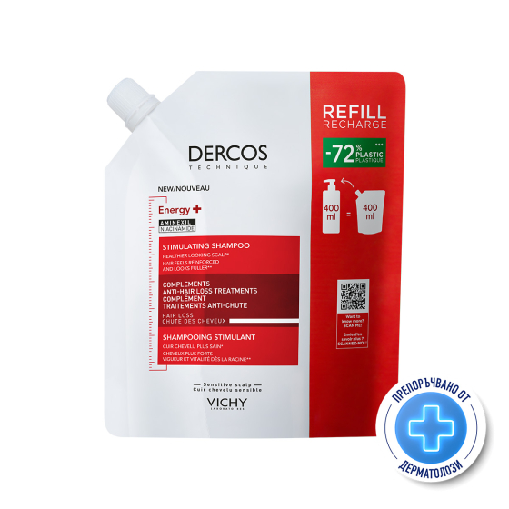 Vichy Dercos Energy+ Шампоан при косопад рефил 400мл 902823