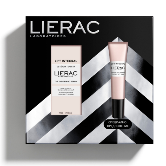 Комплект Lierac Lift Integral Стягащ лифтинг серум 30мл + Околоoчен лифтинг крем 15мл