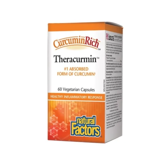 Теракурмин капсули при подуване и болка в ставите 30мг х60 Natural Factors