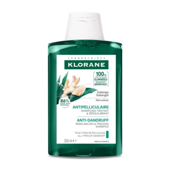 Klorane Галанга Третиращ шампоан против пърхот 200мл