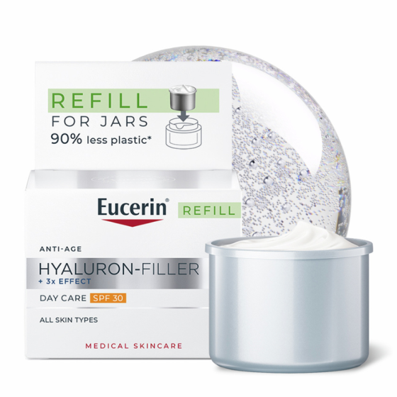 Eucerin Hyaluron-Filler Дневен крем за всеки тип кожа SPF30 50мл пълнител