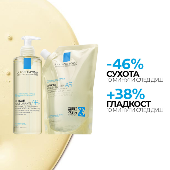 La Roche-Posay Lipikar Huile Lavante AP+ измиващо олио рефил 400мл