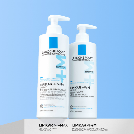 La Roche-Posay Lipikar Baume AP+ Max с тройно действие 400мл