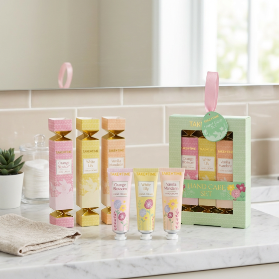 TAKE TIME Пролетен бонбон сет с 3 вида крем за ръце