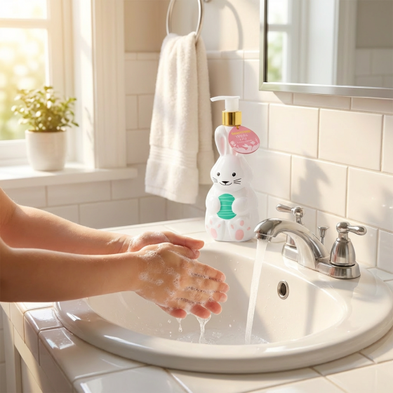 TAKE TIME Течен сапун за ръце с бяла лилия зайче 290мл