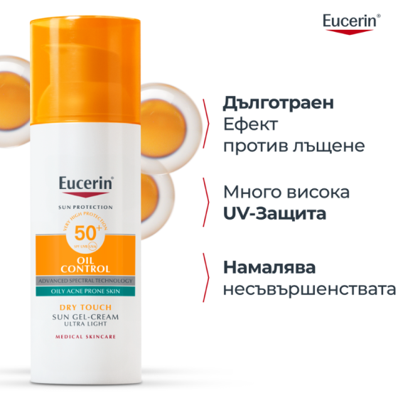 Комплект Eucerin DermoPure Clinical Коригиращ флуид 40мл + Oil Control Слънцез.гел-крем за лице 50мл