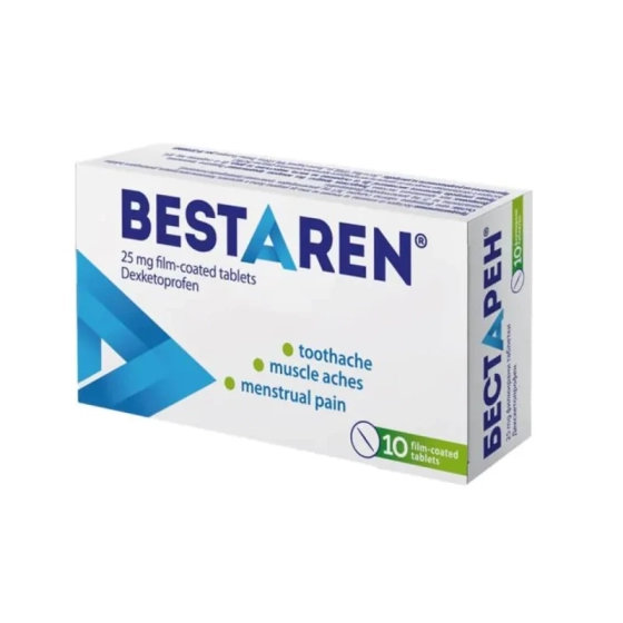 Бестарен таблетки  при болка и възпаление 25мг х10