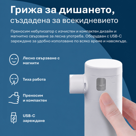 Omron MicroAIR Go Меш инхалатор