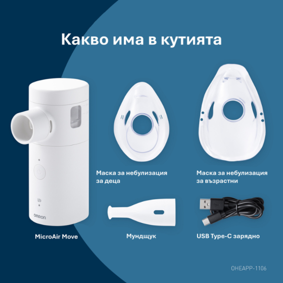 Omron MicroAIR Go Меш инхалатор