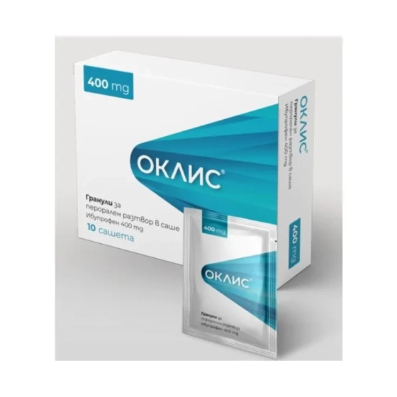 Оклис саше при лека до умерена болка 400мг х10