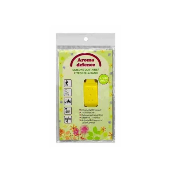 Гривна с контейнер против комари и насекоми за възрастни Aroma Defence