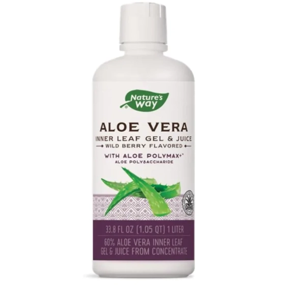 Алое вера гел и сок плодов за храносмилане и имунитет 60% 1л Nature's Way