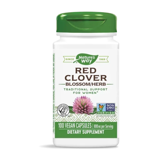 Червена детелина за хормонален баланс и подкрепа на женското здраве 400мг х100 Nature's Way