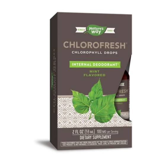 Хлорофреш хлорофилови капки за детоксикация и храносмилателни смущения 59мл Nature's Way