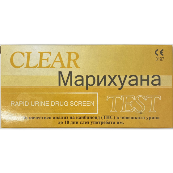 Тест за наркотици марихуана лента clear