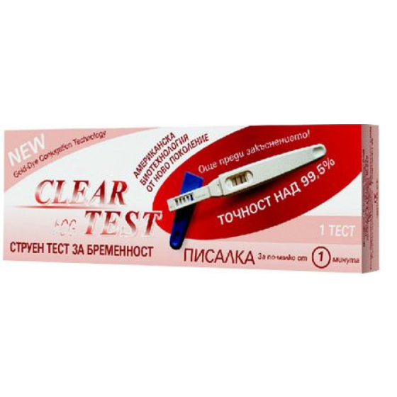Тест за бременност писалка clear