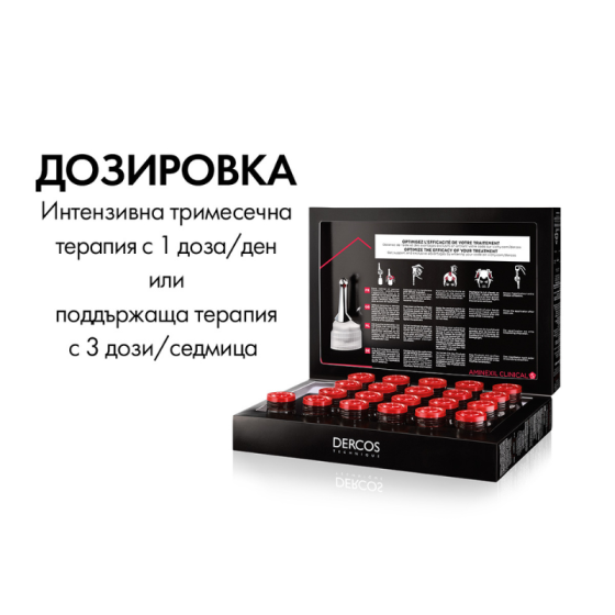 Vichy dercos aminexil clinical 5 косопад при мъже 21дози х 6мл 522748