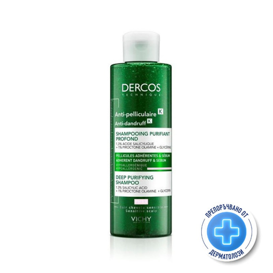 Vichy dercos k шампоан почистващ против пърхот 250мл. 736459