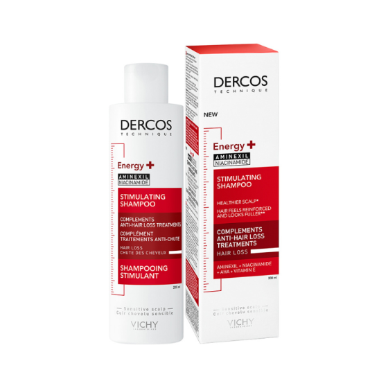 Vichy dercos шампоан Energy+ при косопад 200мл. 311292 /червен/