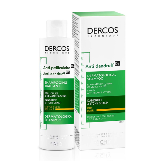 Vichy dercos шампоан против пърхот сух скалп 200мл. 330262