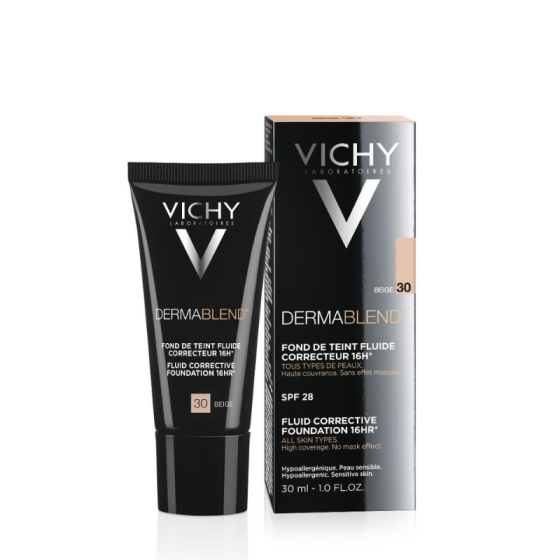 Vichy dermablend фон дьо тен 30 флуид коригиращ 30мл./бежов/ 572378