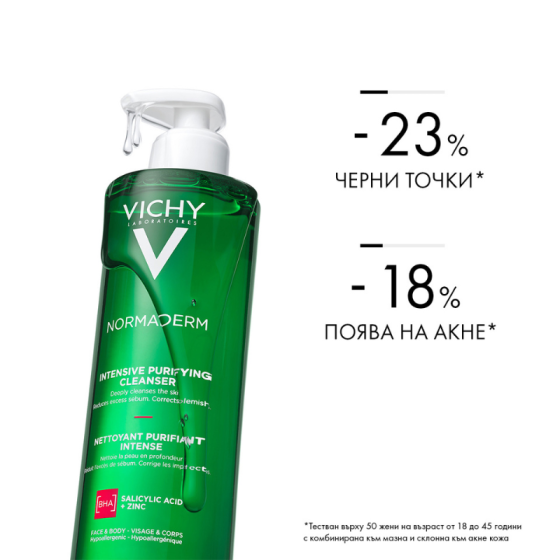 Vichy normaderm phytosolution гел интензивен почистващ 400мл. 663083