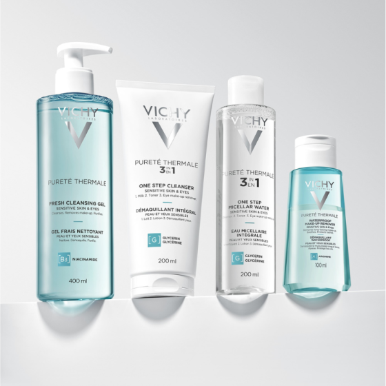 Vichy purete thermale мляко за лице 3в1 дегримиращо, почистващо 200мл. 319144