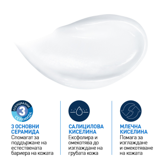 Cerave sa изглаждащ крем, суха и груба кожа, 340 г 684101 /буркан/