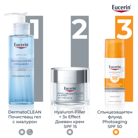 Eucerin hyaluron-filler дневен крем  50мл