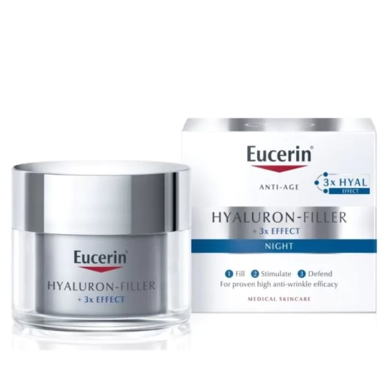 Eucerin hyaluron-filler нощен крем  50мл