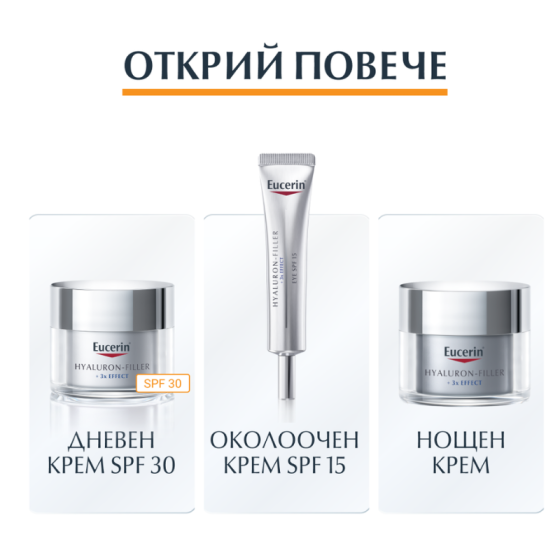Eucerin hyaluron-filler витамин с бустер 3х8 мл