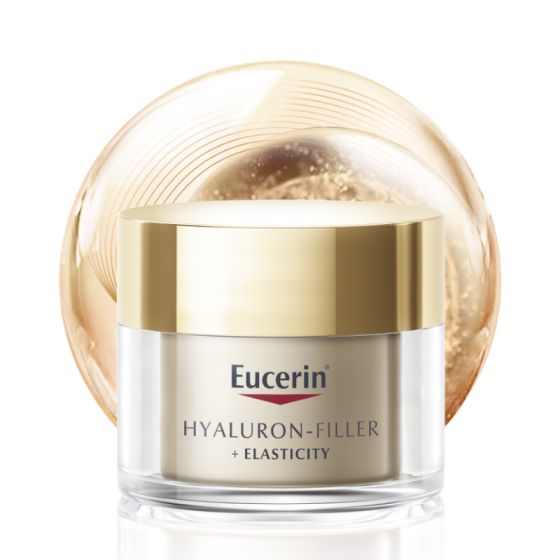 Eucerin hyaluron filler + elasticity нощен крем 50мл