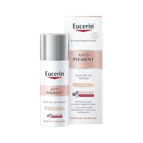 Eucerin anti-pigment оцветен днeвен крем с spf30 светъл, 50мл