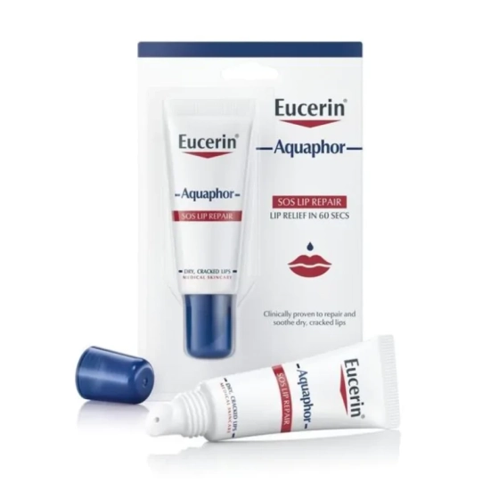 Eucerin aquaphor sos защитаващ балсам за устни, 10гр