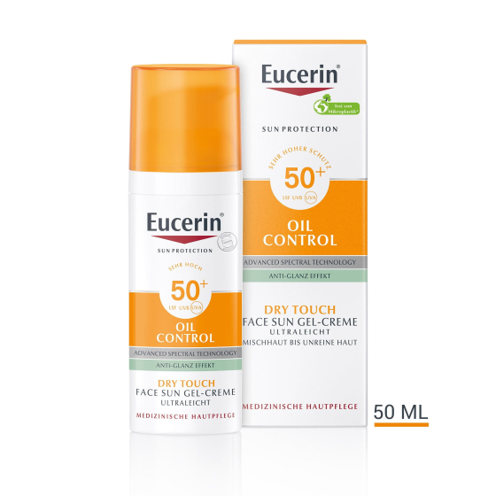 Eucerin слънцезащитен крем за лице spf 50+ 50мл