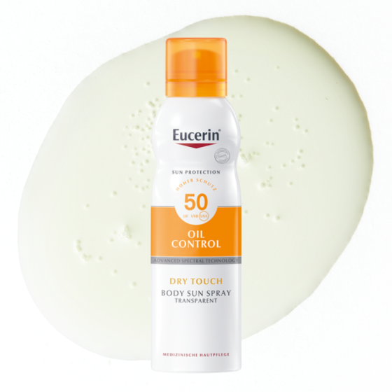 Eucerin прозрачен слънцезащитен аерозол спрей spf 50 200мл
