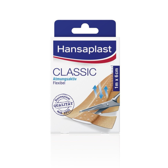 Hansaplast пластир класик 1m x 6cm