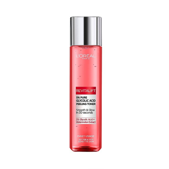 Loreal dermo revitalift glycolic пилинг тоник 180мл