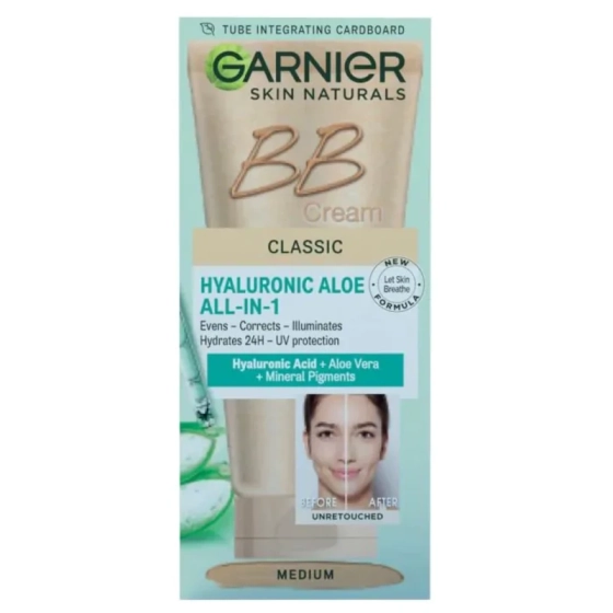 Garnier skin naturals hyaluronic aloe bb classic дневен крем medium 50 мл